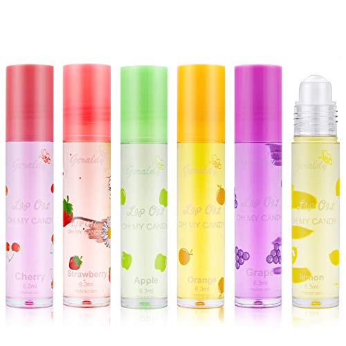 DAGEDA 6 PCS Fruit-Flavored Lip Gloss, Fresh Lip Glaze Transparent Colorless Moisturizing Lip Lotion, Lip Oil Gloss Liquid Lipstick Can Keep Your Lips Moisturized And Plumper For A Long Time，Lip Care