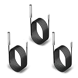 DROK 10K Temperature Sensor Probe 3pcs, 1 Meter Waterproof Stainless Steel NTC Temperature Probe for Various Water Dispensers, Air Conditioners, Refrigerators, Freezers, Water Heaters, Dishwashers