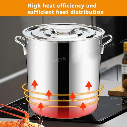 Olla de acero inoxidable apta para vitrocerámica y cocinas halógenas 45cm 4