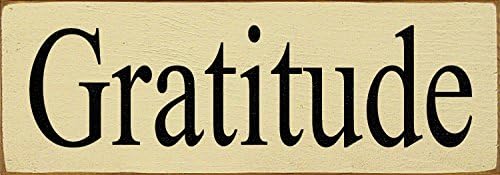 Sawdust City Wooden Sign - Gratitude (Brown)