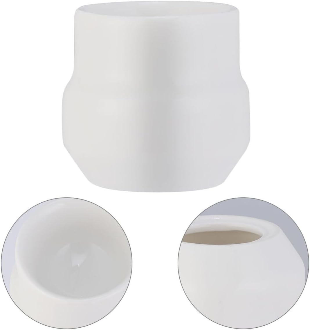 Creative Ceramic Egg Cups 2pcs Mini White Egg Tray