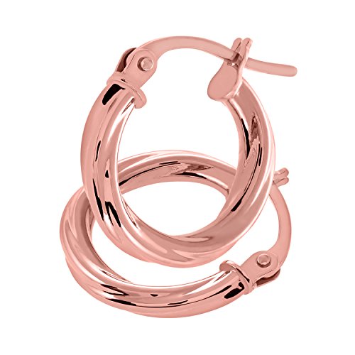 Preisvergleich Produktbild Citerna Damen-Ohrringe Creolen 9 Karat 375 Rotgold UER043R