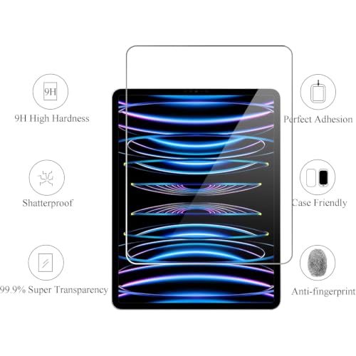 Image of Ailun Screen Protector for iPad Air 4 /5 Generation[10.9 Inch,2022 5th &2020 4th] iPad Pro 11 Inch Display[2022&2021&2020&2018 Release] Tempered Glass [Face ID & Apple Pencil & Case Compatible][2 Pack]