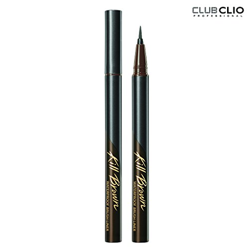 Clio Waterproof Brush Liner #Kill Brown (+Cleansing oil 20ml)