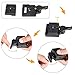 Konsait Black Camera 323 Quick Release Plate with Special Adapter (200PL-14) use for Manfrotto 323(New Version)