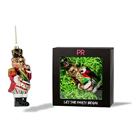 Party Rock Nutcracker Bear Glass Ornament Cover