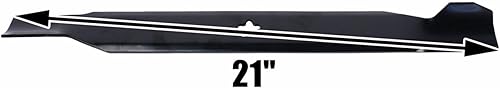 Miniatura 4 de USA Mower Blades (8 cuchillas de elevación alta AYP498BP para AYP Craftsman 127843 134149 127843 138498 532127843 Longitud 21 pulgadas. Ancho 2 1/4