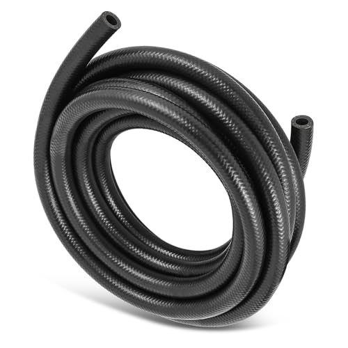 DNA MOTORING 25FT 4AN Push Lock Fuel Line Hose NBR Rubber, 1/4