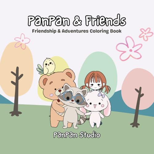 PanPan & Friends: Friendship & Adventures Coloring Book