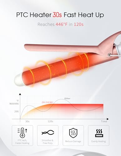 Save 33% on ZM ZHEMEI 1 Inch Ceramic Curling Iron with Code XBTLZ5KR - Image 3