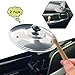 2 Pack Car Cymbal with Free Drumstick &Thumb Holder,Mini Drum Crash Car Cymbal Air Vent, Fun Musical Accessory for Drivers, No Tools Needed, Fits All Vehicles (Silver)
