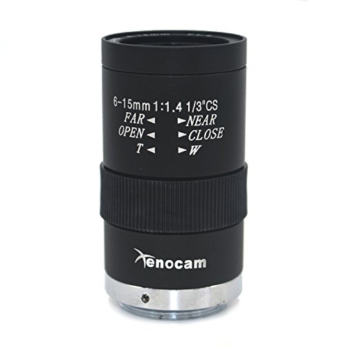 Objectif pour caméra de vidéosurveillance 6-15 mm contre les images floues F1.4