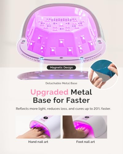 Image of MelodySusie P‑Plus30B UV Nail Lamp for Gels with 3 Timer Smart Sensor