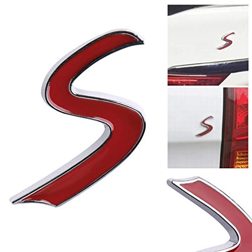 Guangzhou Chrome Metallo Rosso S Auto Coda Emblema...