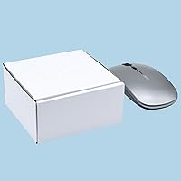 Vista 6 de KBG Cajas de envío pequeñas de 4 x 4 x 2 pulgadas, sobres de cartón corrugado blanco para negocios, paquete de 50 cajas de correo pequeñas, caja