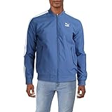 PUMA Men's Classics Bomber Jacket, Dark Denim 1.0, Small