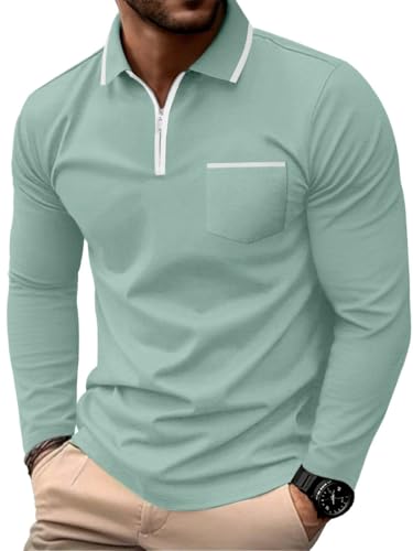 Polo homme zippé en coton parfait pour les sorties du week-end décontracté