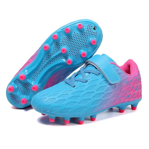 Soccer Cleats, Kids Firm Ground Football Shoes, Boys Girls Athletic Outdoor2