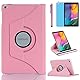 Hülle für Samsung Galaxy Tab A 8.0’’ 2019 (SM-T290 SM-T295 SM-T297), 360 Grad drehbarer Ständer Schutzhülle,Mit Stylus Pen,Bildschirm Film (Pink)