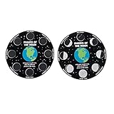 Fun Express Magic Scratch Moon Phases – Educational Scratch Art for Kids STEM Learning Activity Engaging Science Craft – Perfect for Classroom Home or School Projects – 12 Pieces
