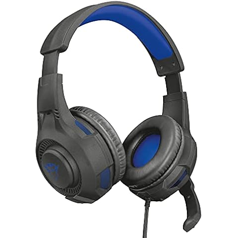 Auriculares Gamer Trust Gaming Cascos PS4 & PS5 GXT 307B Ravu Azul Cover