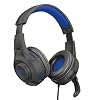 Trust Gaming 23250 Headset GXT 307B für PS4 und PS5 – Ravu Kabelgebundene Gaming-Kopfhörer mit Klappbarem Mikrofon und Einstellbarem Kopfbügel für Playstation 4 und 5 – Blau
