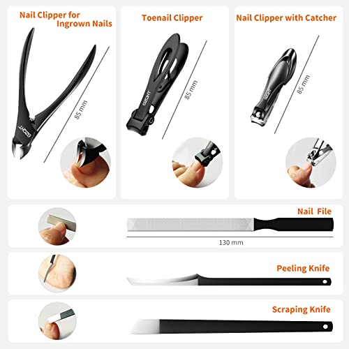 SZQHT Podiatrist Toenail Clippers Set, Professional Toe Nail Clippers for Thick & Ingrown Nails Cutter for Men,Women,Seniors,Heavy-Duty Manicure Set Pedicure Kit for Elder - Thumbnail 2