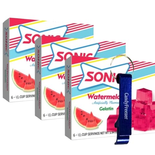 Sønic Watermelon Gelatin Dessert Mix (3-Pack, 3.94 oz Boxes) with