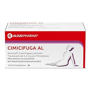 ALIUD PHARMA Cimicifuga AL, 100 Filmtabletten: Linderung von Beschwerden der Wechseljahre wie Hitzewallungen & Schwitzen
