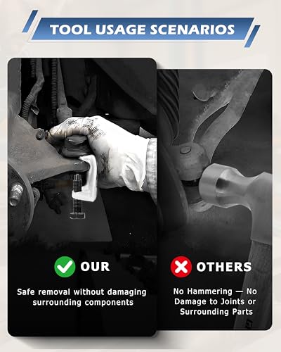 DAYUAN 3 TLG. Spurstangenkopf Set Ausdrücker Kugelgelenk Traggelenk Abzieher Kugelgelenkabzieher Werkzeug