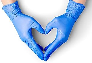 K-MART BLUE Vinyl Powder Free powder free Glove & Disposable in Medium Size(Color-Blue)- Pack of 100