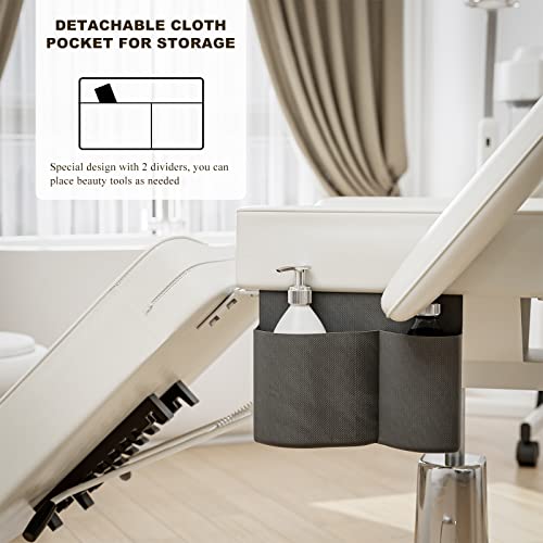 Paddie Hydraulic Facial Bed Tattoo Chair Height Adjustable Swivel With Storage Pocket For Esthetician, Massage/Lash Extension/Microblading/Spa, White #TOP5