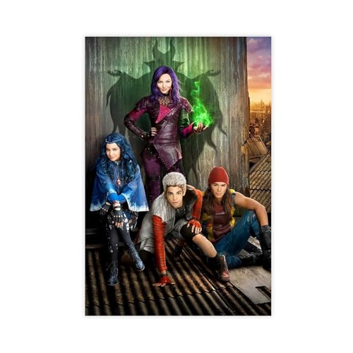 Poster Descendants toile decoration interieure ideee cadeau chambre