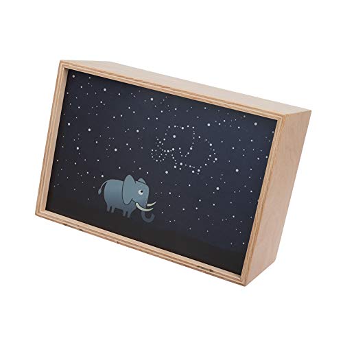 Sam ist ein kleiner LED Lichtkasten/Lightbox fürs Kinderzimmer, ein süßer Elefant unter einem wunderbaren Sternenhimmel, schönes Stimmungslicht/Nachtlicht/Dekoration fürs Kinderzimmer Cover