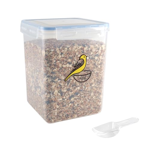 Bird Seed Storage Container with Scoop (5.2L)