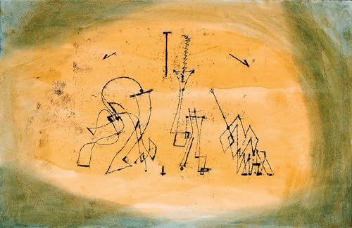 Pintura Paul Klee Trio Abstraktes para dar vida a paredes blancas y aburridas de 60x90cm