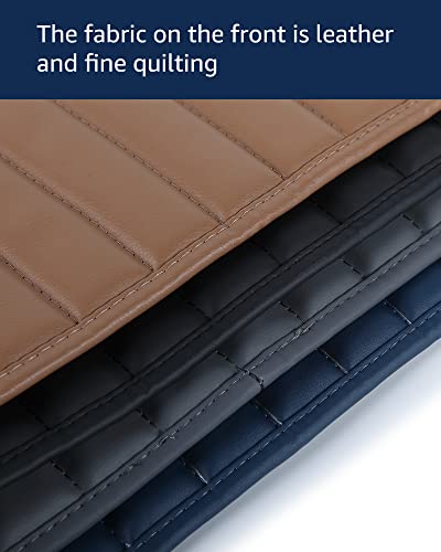 Uiiu Full Body Massage Chair Back Cushion Quilted Leather Lumbar Cushion Zero Gravity Massage Chair Back Protect Cushion To Ease Strength Of Shiatsu Massage 20.5X16.9Inch Blue #TOP2