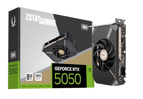 ZOTAC Gaming GeForce RTX 5050 Solo DLSS 4 8GB GDDR6 128-bit 20 Gbps PCIE 5.0...