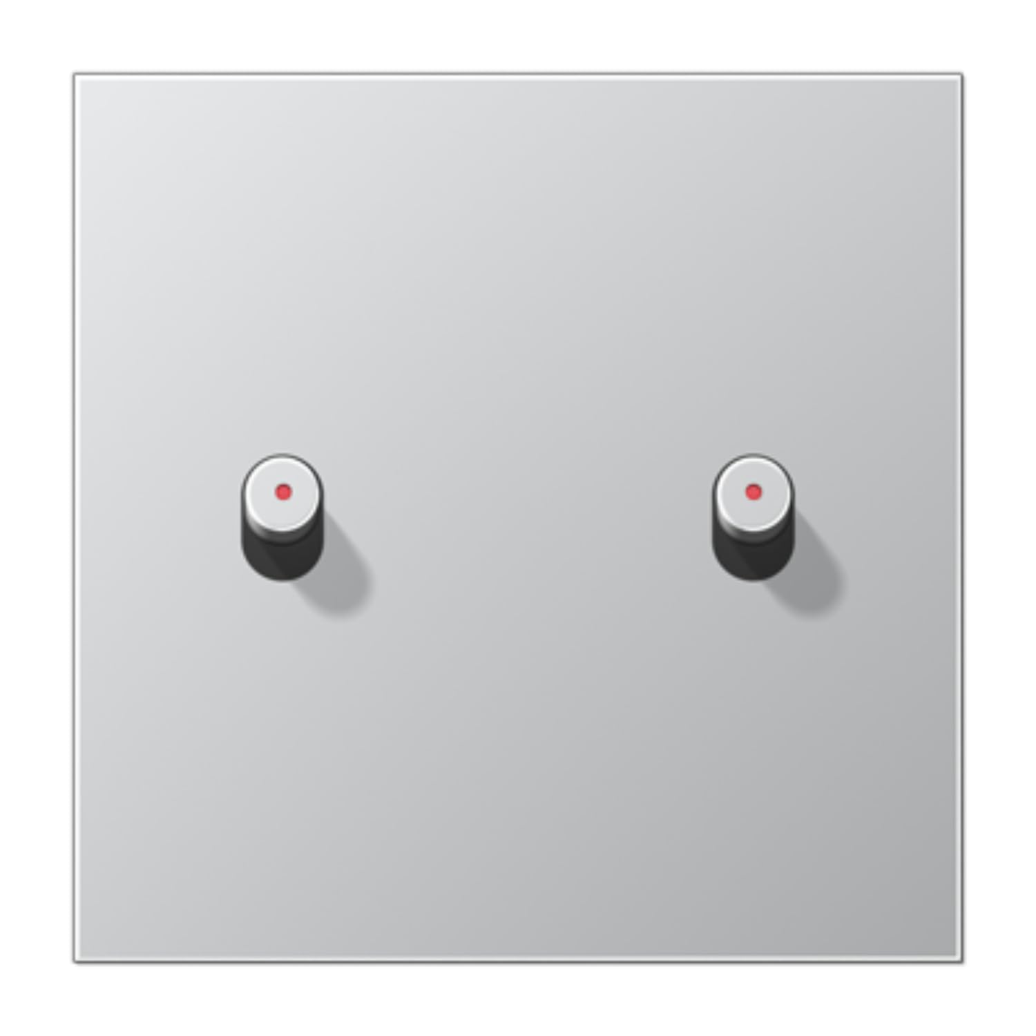 Plaque JUNG 1912 AL12-5KOR0 aluminium pour cylindre LED salon