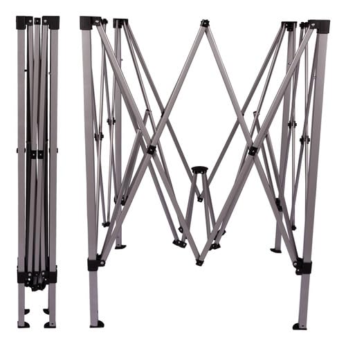 Gazebo Tenda Fold Dobravel Oxford Com Silvercoating Articulado Azul Para Jardim Praia 3m X 3m Sanfon