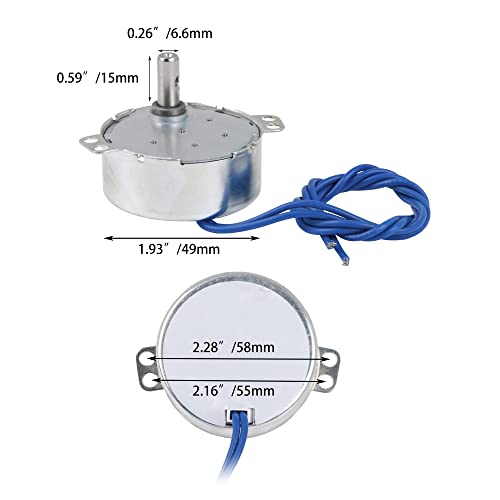 Cnbtr Synchronous Synchron Electric Motors 15-18 Rpm Cw/Ccw Ac110V 4W With 7Mm Shaft Dia #TOP3