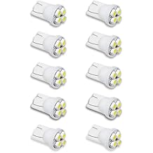 PA LED 10PCS #555 T10 4SMD LED Pinball Machine Light Bulb RED-6.3V