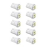 PA 10PCS #555 T10 4SMD LED Pinball Machine Light Bulb Red-6.3V