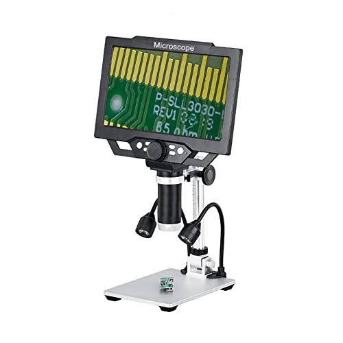 Microscope numérique écran LCD 9 pouces microscope USB 12 MP zoom continu 1-1600x