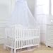 NIOMICO Baby Dome Liftable 79'' Tall Dense Mesh Canopy Bed Curtain with 197'' Circ Easy Install Polyester Bed Canopy for Nursery Crib Baby Dome