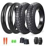 BALINGE 2 Pack with Tube 20 x 4.0 Fat Tire for Ebike, Mountain Bike, Tricycle, Ideal for Snow, Mud, Gravel Road, Heavy Duty Wear-Resistant All-Terrain Tire, Black, 2 Tires 2 Tubes 2 levers