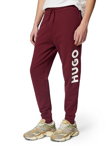 Pantalon jersey homme HUGO Dutschi casual rose foncé coupe ajustée