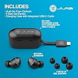 JLab Go Air Pop+ True Wireless Earbuds, In Ear Headphones, Bluetooth Earphones, 35H Playtime Ear Buds, Bluetooth Earbuds with Microphone, USB-C Charging Case, Dual Connect, EQ3 Sound, Midnight Black - Image 7