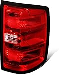 Factory Style Rear Tail Lights Brake Lamps with Wiring Harness Compatible with Chevy Silverado 1500 2500 3500 14-19, Passenger Right Side, Red Lens