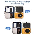 Set of 2 Hard Hat travel Cases for Baseball Caps - Hat Storage Organizer Holder with Handle, Shoulder Strap and Trolley Sleeve, Protect up to 10 Hats for Outdoor and Home Storage, Black - Image 5